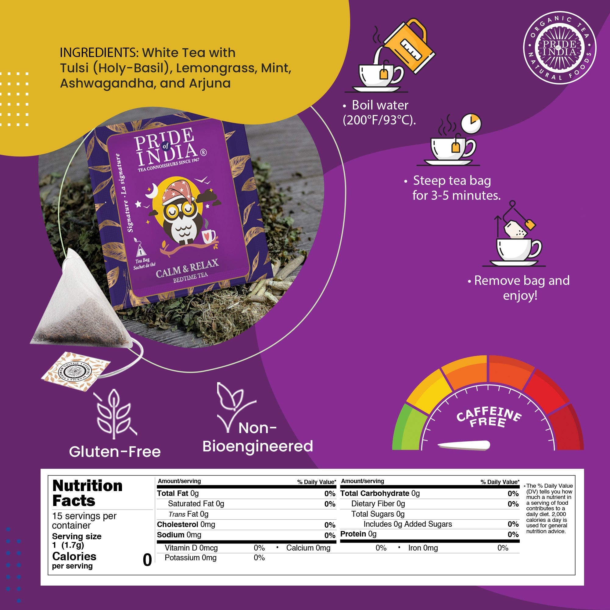 Stress Relief - Calm & Relax Herbal Tea