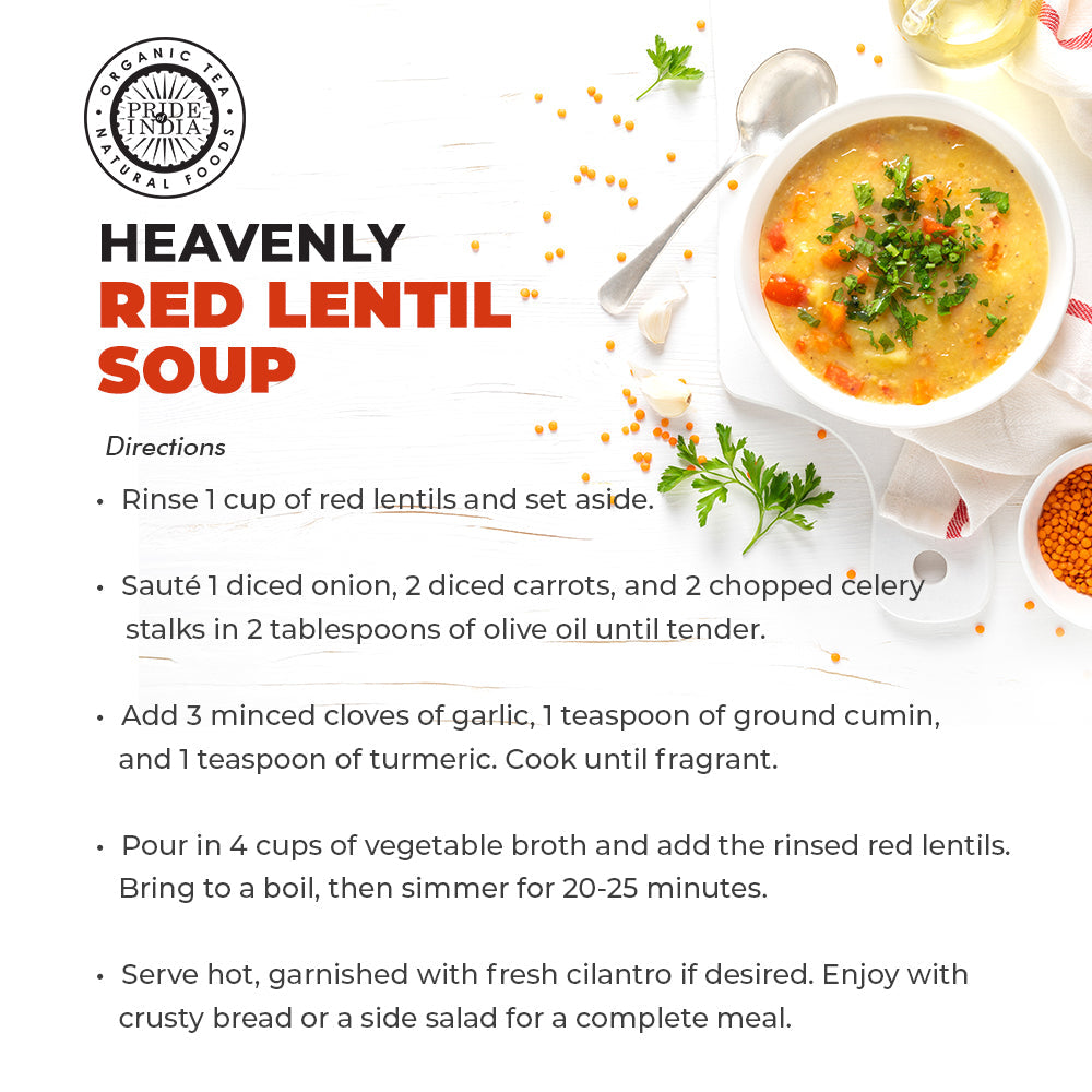 Indian Split Masur Red Lentils - Protein & Fiber Rich Masoor Dal Jar