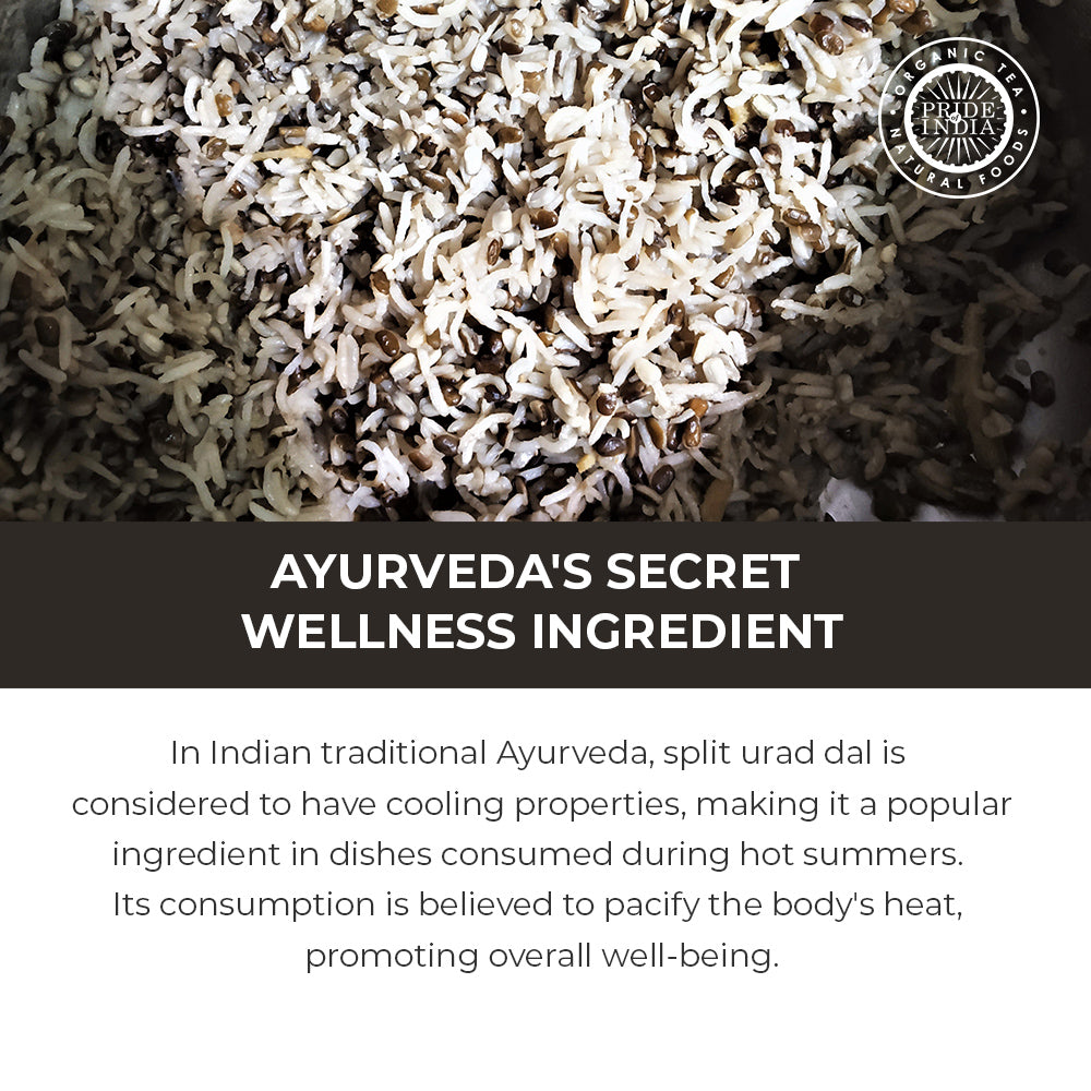 Indian Split Black Gram Matpe Beans - Protein & Fiber Rich Urad Dal Jar