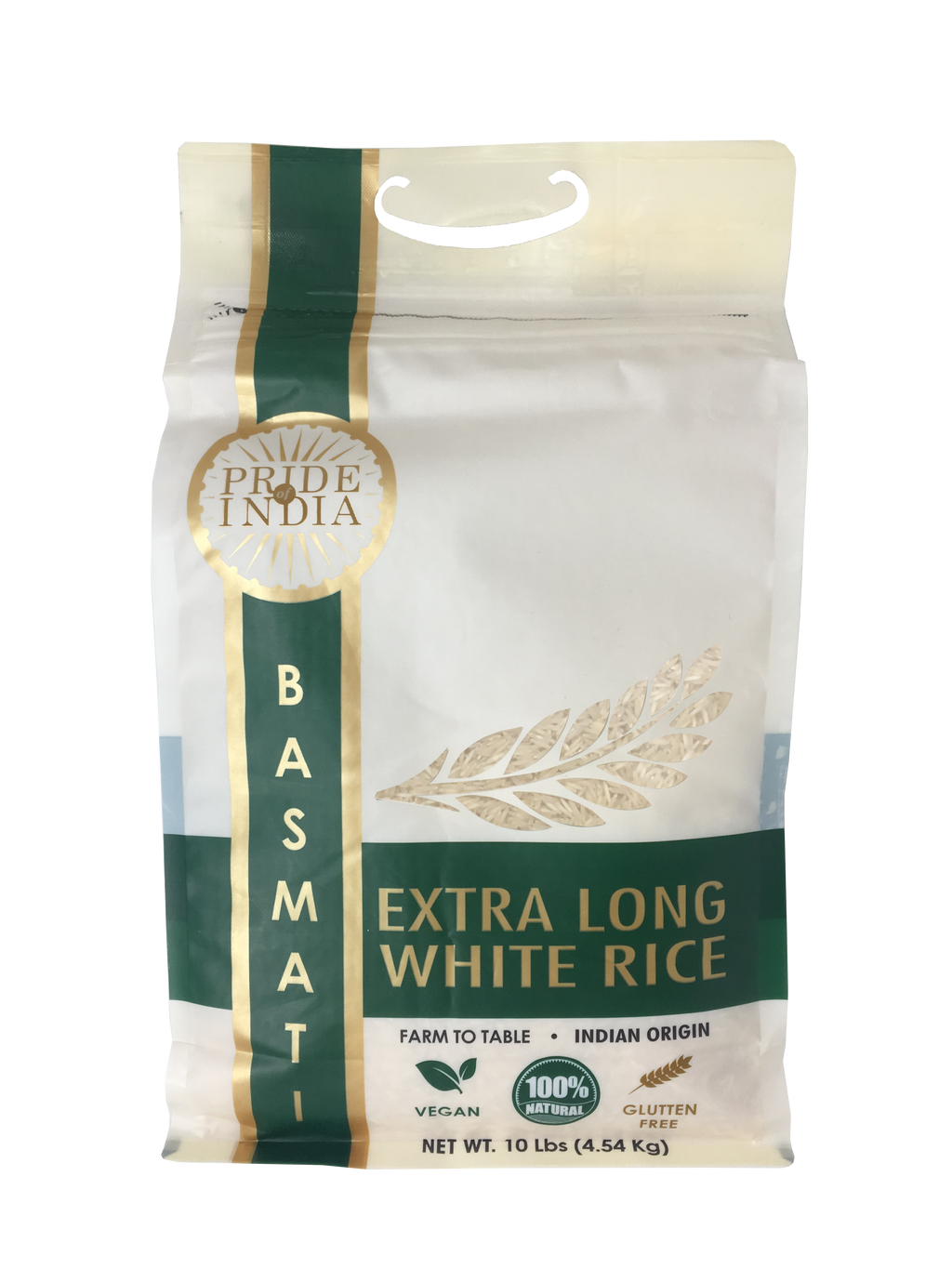 Extra Long Indian White Basmati Rice - Naturally Aged Aromatic Grain Jar