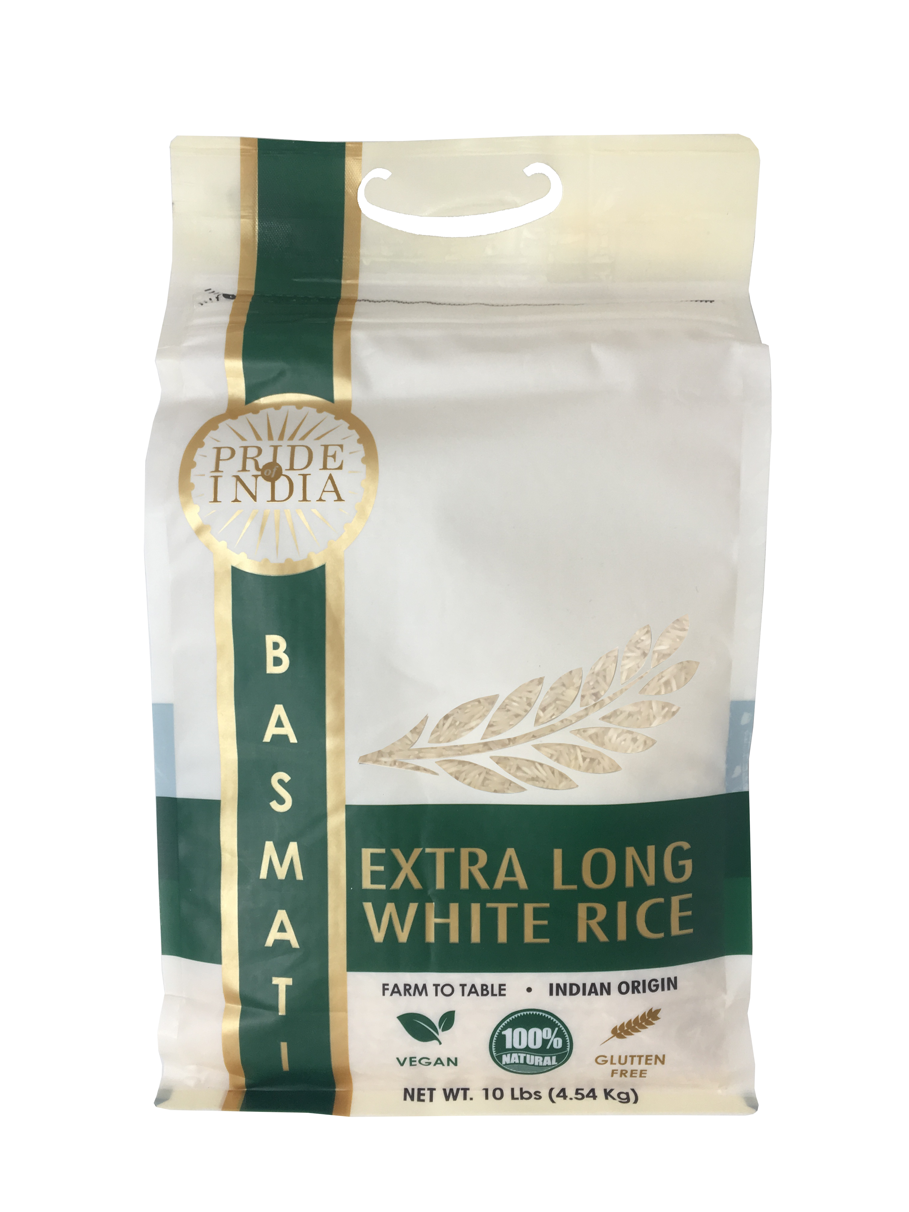 Extra Long Indian White Basmati Rice - Naturally Aged Aromatic Grain Jar