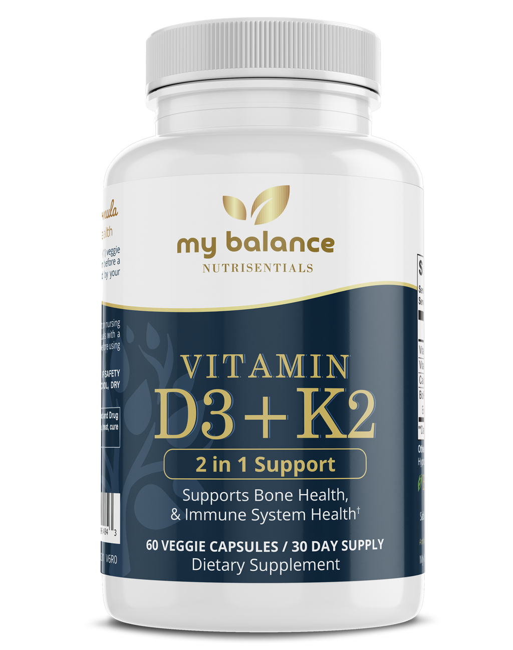 Vitamin D3 + K2 with BioPerine